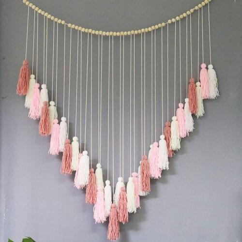 Chic Macrame Wall Hanging Tapestry Mandala Dreamcatcher Wall Hanging Boho Woven Knitted Tassel Tapestries Home Decoration