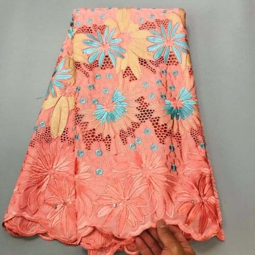 Swiss Voile Lace In Switzerland Dubai Fabric Brode Coton Africain Tissu Dentelle Nigerian Lace Fabrics African Dry Lace Fabric5Y