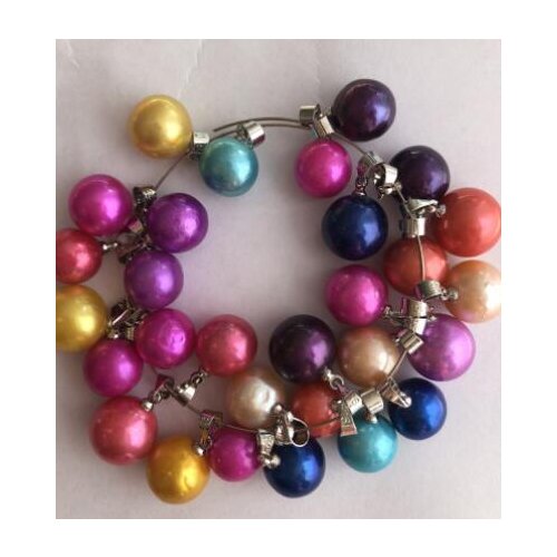 On sale 1pcs Edison 9-12mm Round pearls pendant freshwater big edison pearls pendant 925 sliver pendant Christmas gift N148