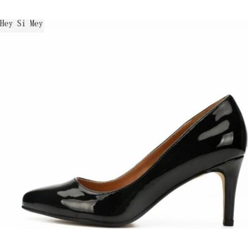 2021 new product womens shoes hot sale single shoes high quality fashion casual transgender 8CM high heels large high heels