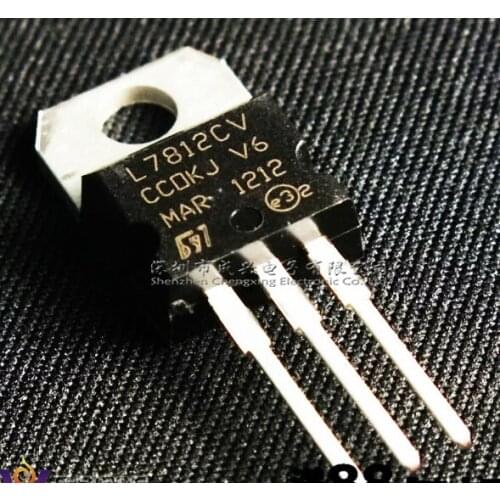 100 PCS L7812CV TO-220 L7812 LM7812 7812 Positive-Voltage Regulators LDO Original