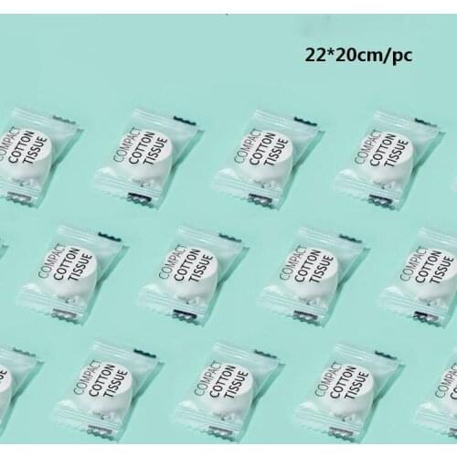20PCS Compressed Towel Disposable Tablet Outdoor Travel Cloth Wipes Paper Tissue