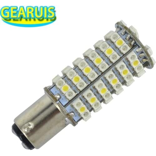 2Pps 1157 BAY15D Switchback LED Dual Color White Amber Yellow 120 SMD 1210 Turn Signal Lights Daytime running lights DRL 12V