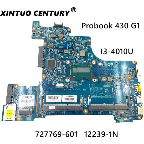727769-001 727769-501 727769-601 48.4YV10.011 Main board For HP Probook 430 G1 Laptop motherboard SR16Q I3-4010U