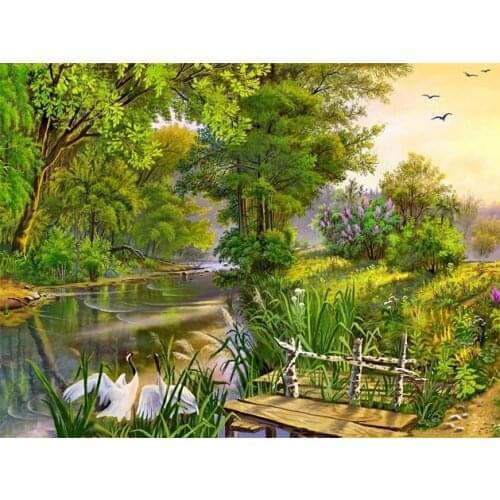 A6348 11CT/14CT/18CT/25CT/28CT Oil tea patterns Counted Cross Stitch DIY Cross Stitch Kits Embroidery Needlework Sets