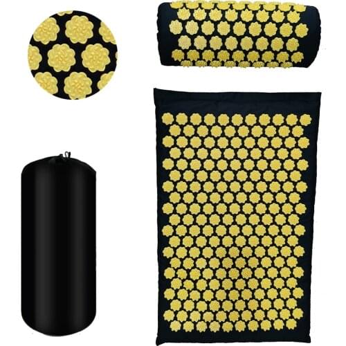 Acupuncture Massage Mat Acupressure Relieve Stress Back Body Pain Spike Mat Massager Cushion Shakti Mat Massage Yoga Mat