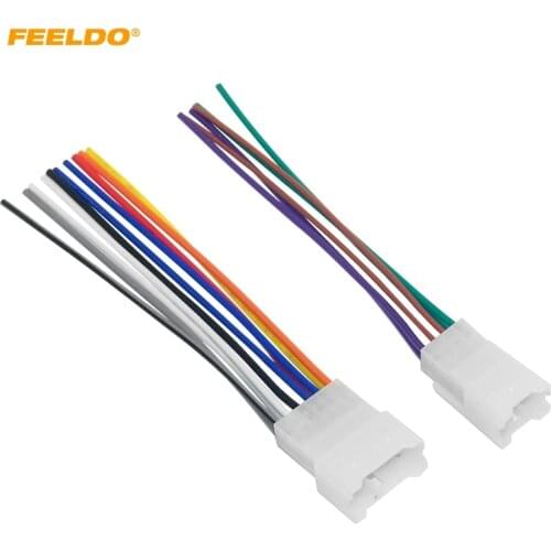 FEELDO Car OEM Audio Stereo Wiring Harness Adapter For Toyota/Scion Relevant Install Aftermarket CD/DVD Stereo #1794