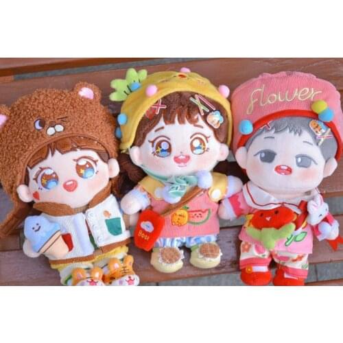Cosmile Hand-made Kpop Idol Star Picnic Doll Clothes Suit Outfit Stuffed Cos Pineapple Rabbit Toy Bag Strap Cute Lovely Gift