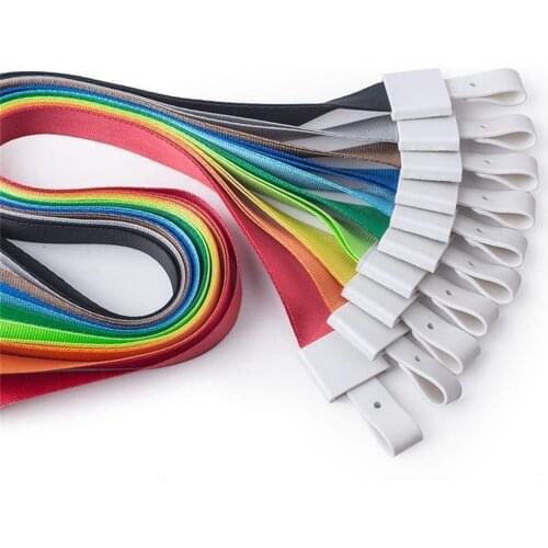 Colorful Holder Lanyard ABS Green Plastic Buckle Work Card Holder Part Strong Badge Holder ID IC Cards Lanyard