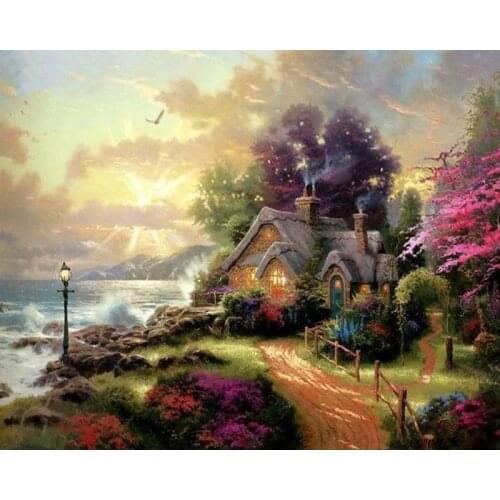 GATYZTORY Frame DIY Painting By Numbers Picture By Numbers Landscape Wall Art Acrylic Paint For Home Decor Art