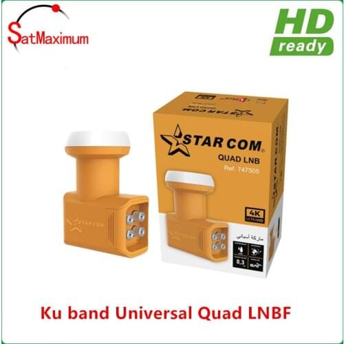 Hot selling Ku Band Universal 4 ways quad LNB for digital satellite HD TV