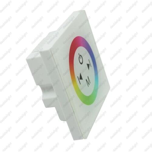 TM08 RGB Touch Panel Dimmer Controller DC12V 24V 12A Full Color Controller White Version for RGB Strip Light LED
