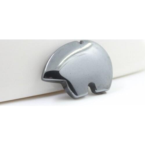 Hot sale fashion hematite big elephant pendant accessories diy accessories HP1068