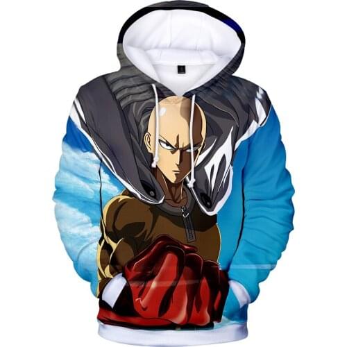 One Punch Man 3D Hoodies Anime Hero Saitama Long Sleeve Hoodie Sweatshirt Fashion Harajuku 3d Printed Jacket Coat Casual Clothes