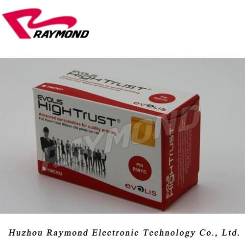 Original Evolis Card Printers R3011 Color Ribbons - YMCKO - 200 prints