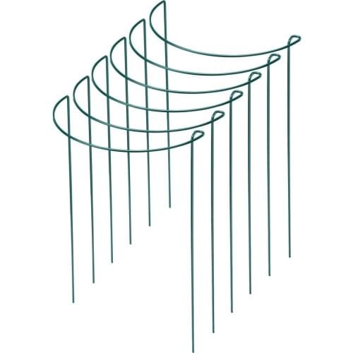 Support Ring Cage Vines Semicircle Rosas 6-piece Metal Tomato Gardening Tools Hydrangea 6pcs Plant Shelf