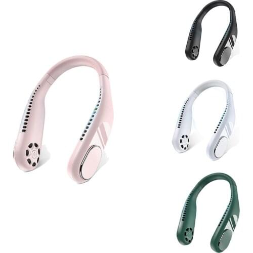 Portable Neck Fan, Rechargeable Personal Fan, Hands Free Fan, Hanging Headphone Design Mini Fan For Indoor & Outdoor