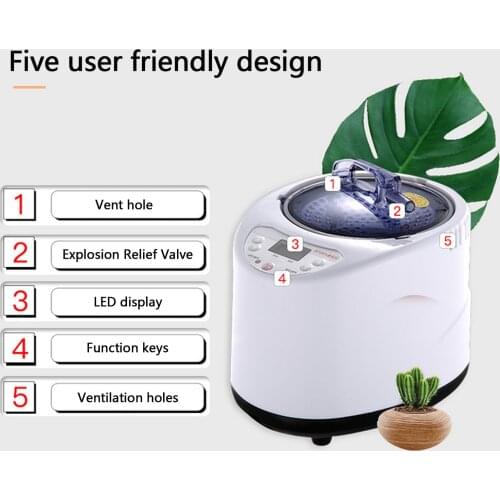 Comfortable Sauna Steamer Generator Steam SPA Pot Fumigation Machine with Remote Control for Body Therapy Relieve Pressure
