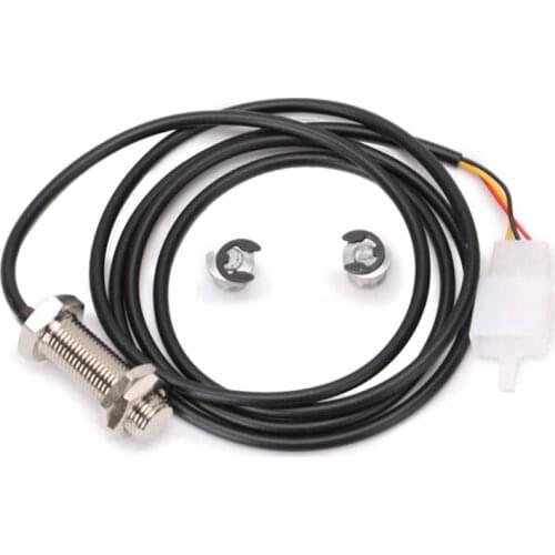 X7AE 1X Sensor Cable + 2X Magnet Wires For Motorcycle Digital ATV Odometer Speedometer Accessories Replacement