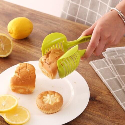 1PC Creative Gadget Handheld Kitchenware Tomato Slicer Bread Clip Fruit and Vegetable Cut Potato Apple Kitchen Accessories Tool