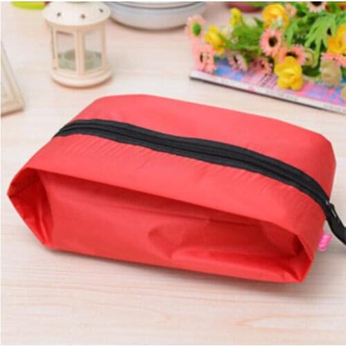 1pc Outdoor nylon waterproof shoe bag Travel shoe storage bag Foldable bag shoe bag packing drawstring bag