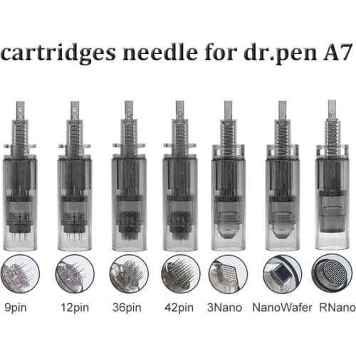 10p for Ultim A7 Dr.pen Permanent Makeup Machine Tattoo Derma Pen Cartridge Needle 9/24/36/42/nano Pen Machine Tattoo Needle Tip
