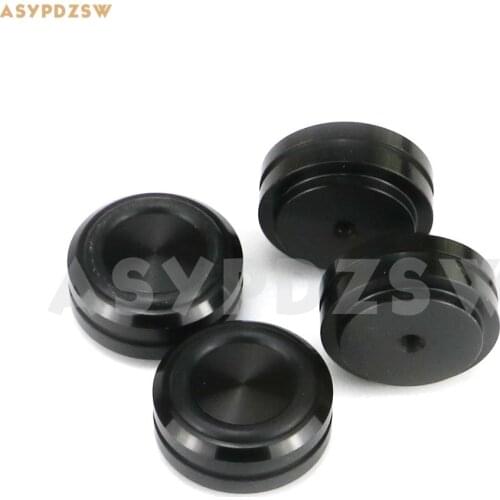 4PCS 30*13 Groove black aluminum feet Amplifier speaker damping pads Computer feet