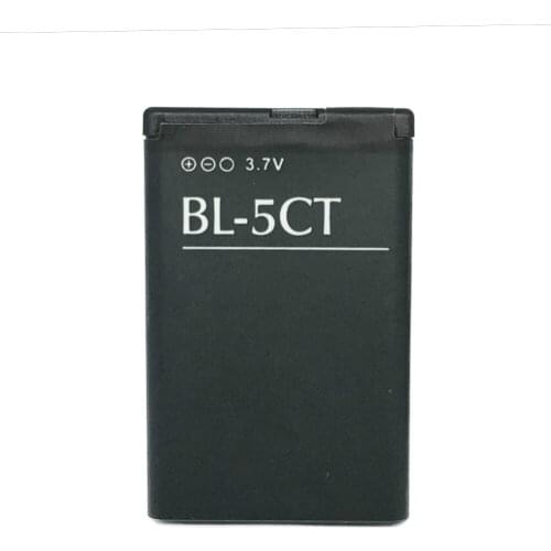 50pcs/lot 1050mAh BL-5CT Lithium Battery For Nokia C6-01 C5-00 6303C 6730C 6303i 5220 3720C 5220XM C3-01