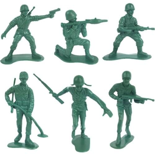 6Pcs Mini Simulation Military Army Soldiers Action Figures Model Kids Toy Gift