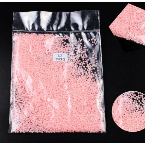 Finger Angel 2mm 10000pcs 12 Different Colors Nail Decoration Pearls Beads Nail Art Decoration Half Pearls Round Shape