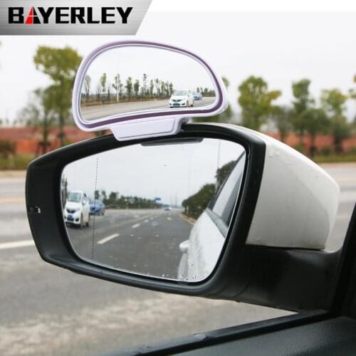 Car Mirror 360 Degree Adjustable Wide Angle Side Rear Mirrors blind spot Snap way for parking Auxiliary rear view mirror