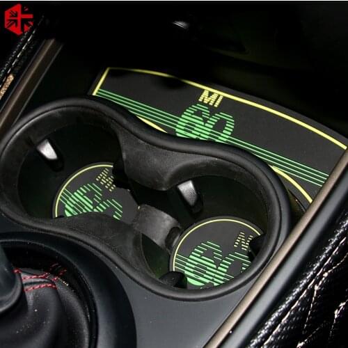 Soft Rubber Car Cup Holder Groove Auto Non-slip Mat Pad Coaster For MINI Cooper F54 F55 F56 F57 F60 R55 R56 R60 JCW Accessories