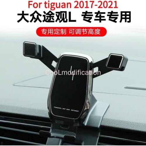 For Volkswagen Tiguan 2017 2018 2019 2020 2021 car mobile phone stand navigation phone holder Car Holder Gravity Mount bracket