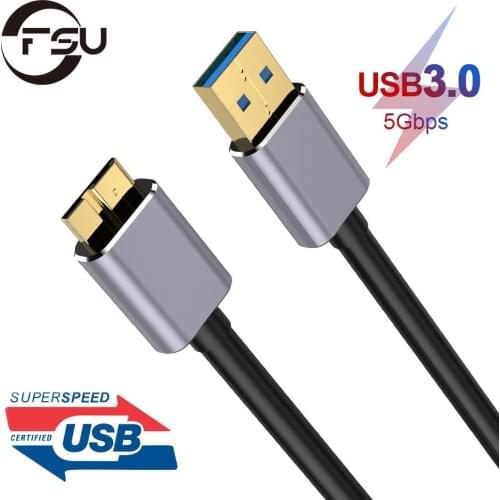 Micro B to USB 3.0 Type A Data Sync Cable Cord 5Gbps for External Hard Drive Disk for samsung note 3 5 s5 USB-C Hard Drive Cable