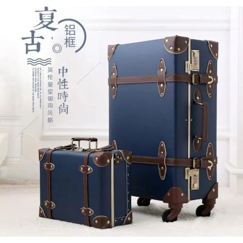 20"22"24"inch PU Leather trolley suitcases and travel bags valise cabine valiz koffer maletas suitcase carry on rolling luggage