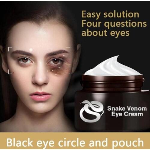 30g Snake Peptide Eye Cream Smooth Fine Lines Lifting Firming Skin Anti Removal Dark Circle Eyes Bags Fat Granule