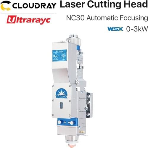 Ultrarayc WSX 0-3KW Automatic Focusing NC30 Fiber Laser Cutting Head Max Laser Power 3000W for Metal Cutting