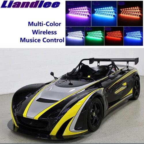 LiandLee Car Glow Interior Floor Decorative Seats Accent Ambient Neon light For Lotus 2-Eleven 2-11 2 Eleven 2007~2011