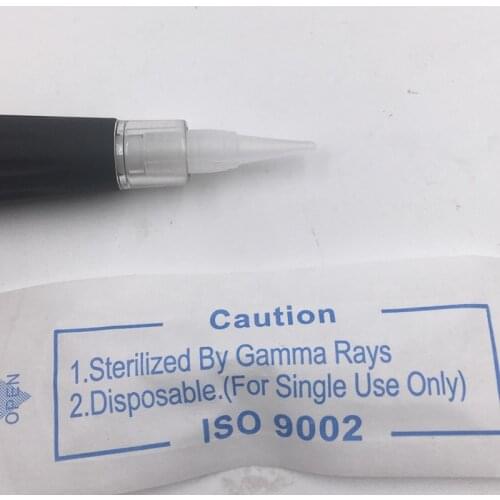 Best Deal Aseptically independent packaging 500PCS Eyebrow Tattoo Needle Tips For Permanent Makeup Plastic Caps For 1R Needle