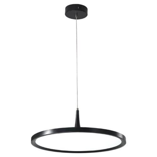 Restaurant chandelier simple modern fashion creative personality black and white bar dining room single head Nordic ultra-thin