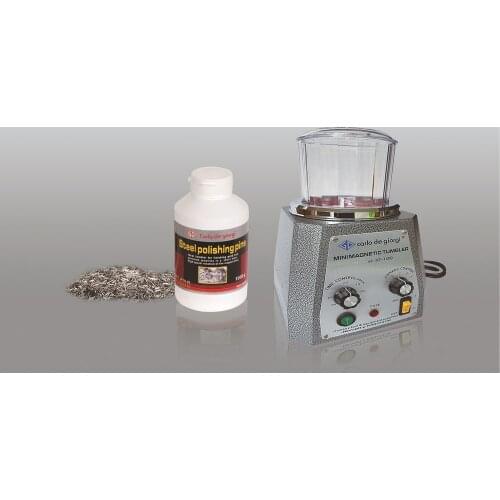 500g Magnetic Polisher Jewellery Gem Polish Machine Mini Magnetic Tumbler