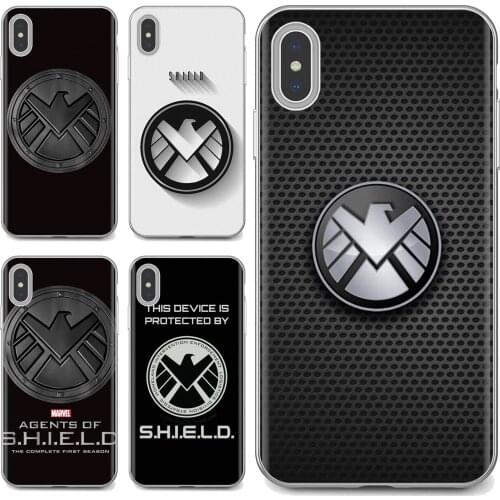 Soft TPU Phone Cover Agents of S.H.I.E.L.D shield For Sony Xperia XA Z Z1 Z2 Z3 Z5 XZ1 XZ2 compact M2 M4 M5 C4 C6 E3 T3