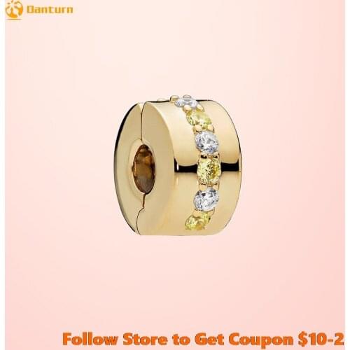 2020 New 925 Sterling Silver Beads Shining Path Clip Charms fit Original Pandora Bracelets Women DIY Jewelry