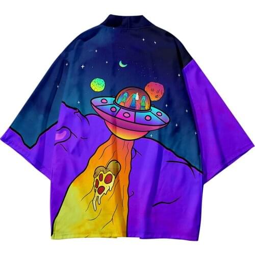 2021 NEW Cartoon Plus Size 6XL 5XL 4XL Loose Japanese Haori Cardigan Women Men Harajuku Kimono Cosplay Blouse Yukata Clothing