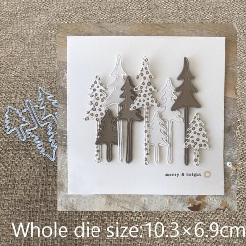 New Design Craft Metal Cutting Die cut die 3pcs tree decoration scrapbooking Album Paper Card Craft Embossing Die Cuts