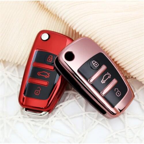 New Soft TPU Full Cover Car Key Protection Case Shell For Audi C6 A7 A8 R8 A1 A3 A4 A5 Q7 A6 C5 Auto Styling Holder Accessories