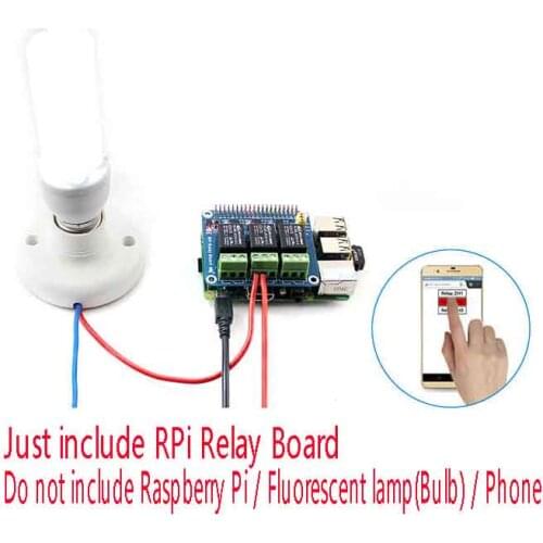 Raspberry Pi relay module expansion board phone control