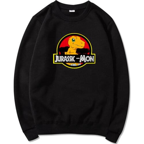 Digimon Sweatshirt Japanese Anime Harajuku Sweatshirt for men Sweatshirt with print New round neck pullover Autumn and winter