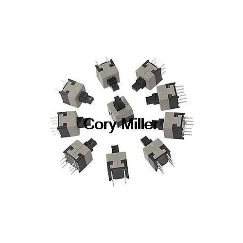 8.5 x 8.5mm Non-Lock Momentary Push Button Tactile Tact Key Switch 6 Pin