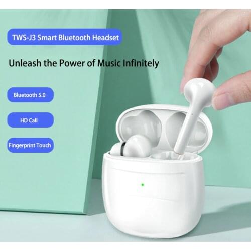J3 TWS Wireless Earphones Touch Control Bluetooth Headphones Waterproof Earbuds Stereo Sports Headset For Iphone Huawei Xiaomi